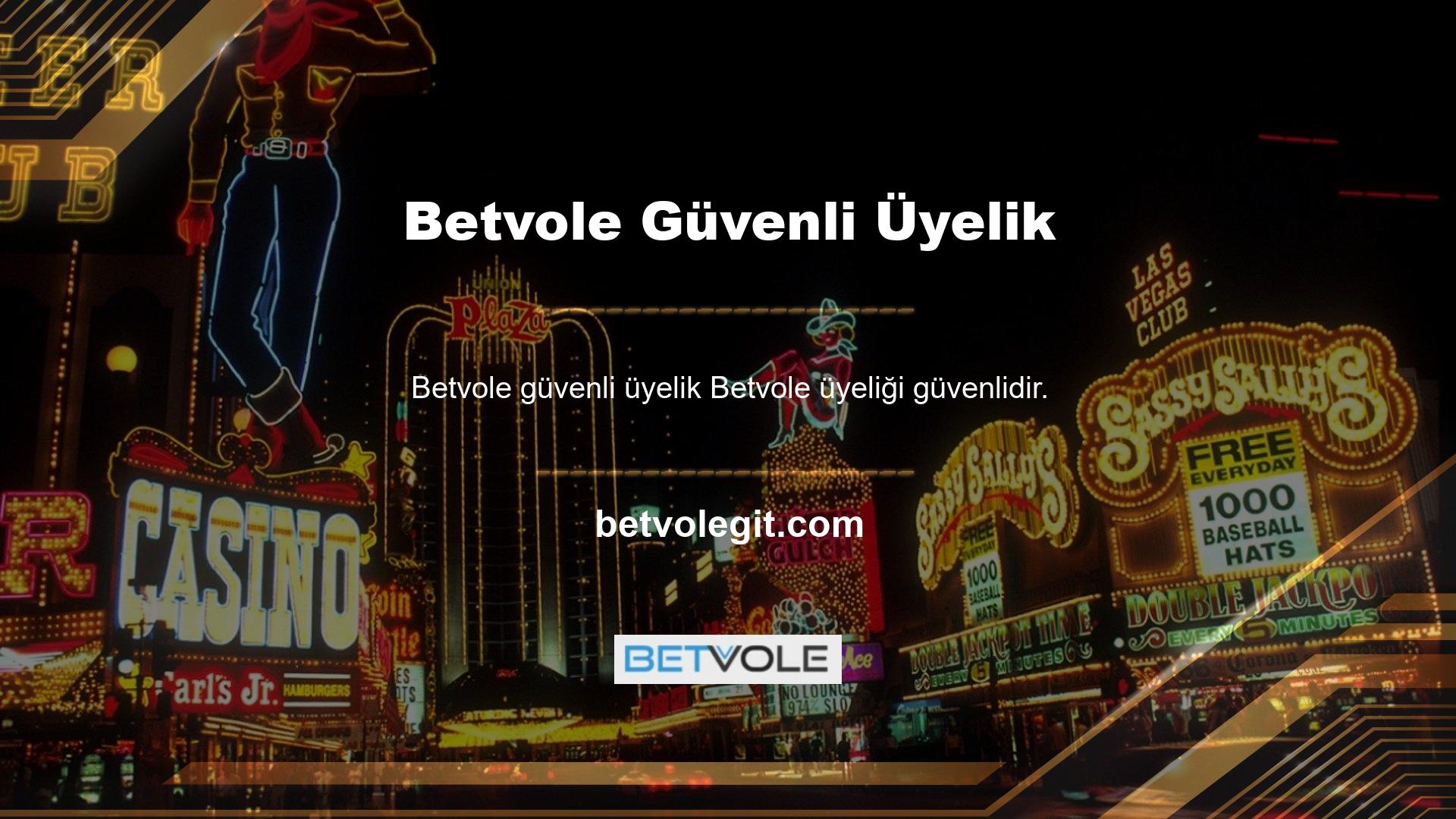 Bahisçiler, canlı internet bahisleri için Betvole bahis organizasyonuna kolayca üye olabilir